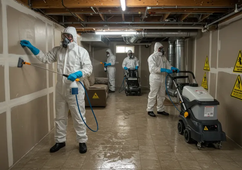 Basement Moisture Removal and Structural Drying process in Enterprise, NV